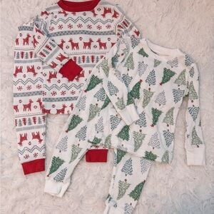 Carter's Kids Christmas Pajama Set - Red and Green
